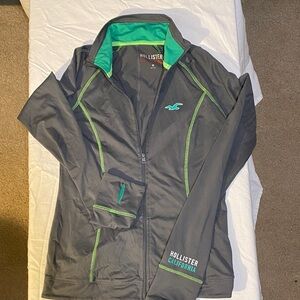 Hollister Gray and Green Jacket
